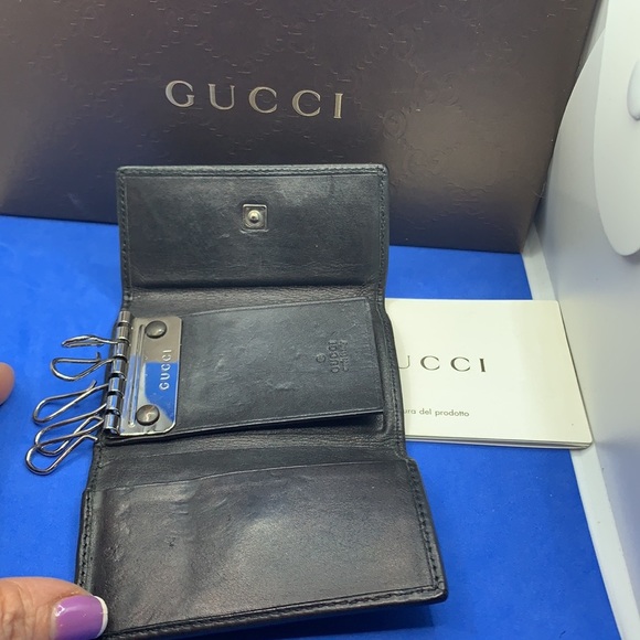 Gucci vintage black key holder wallet - Picture 5 of 13